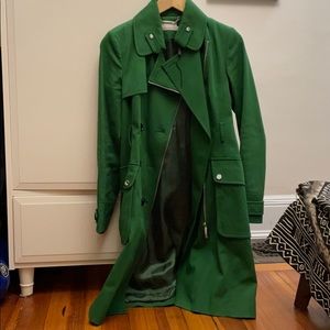 Green Karen Millen trench coat